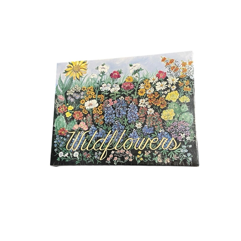 Vintage 1989 Texas Wildflowers 550 Pc Great American Puzzle Factory Sealed